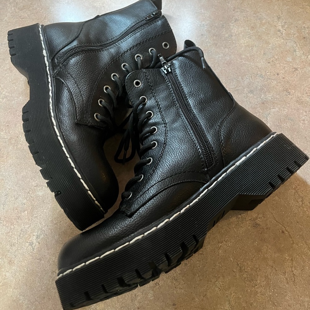 Black Leather Boots